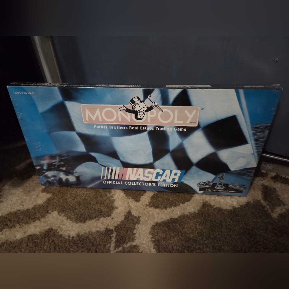 Vintage Sealed Monopoly Nascar Collectors Edition